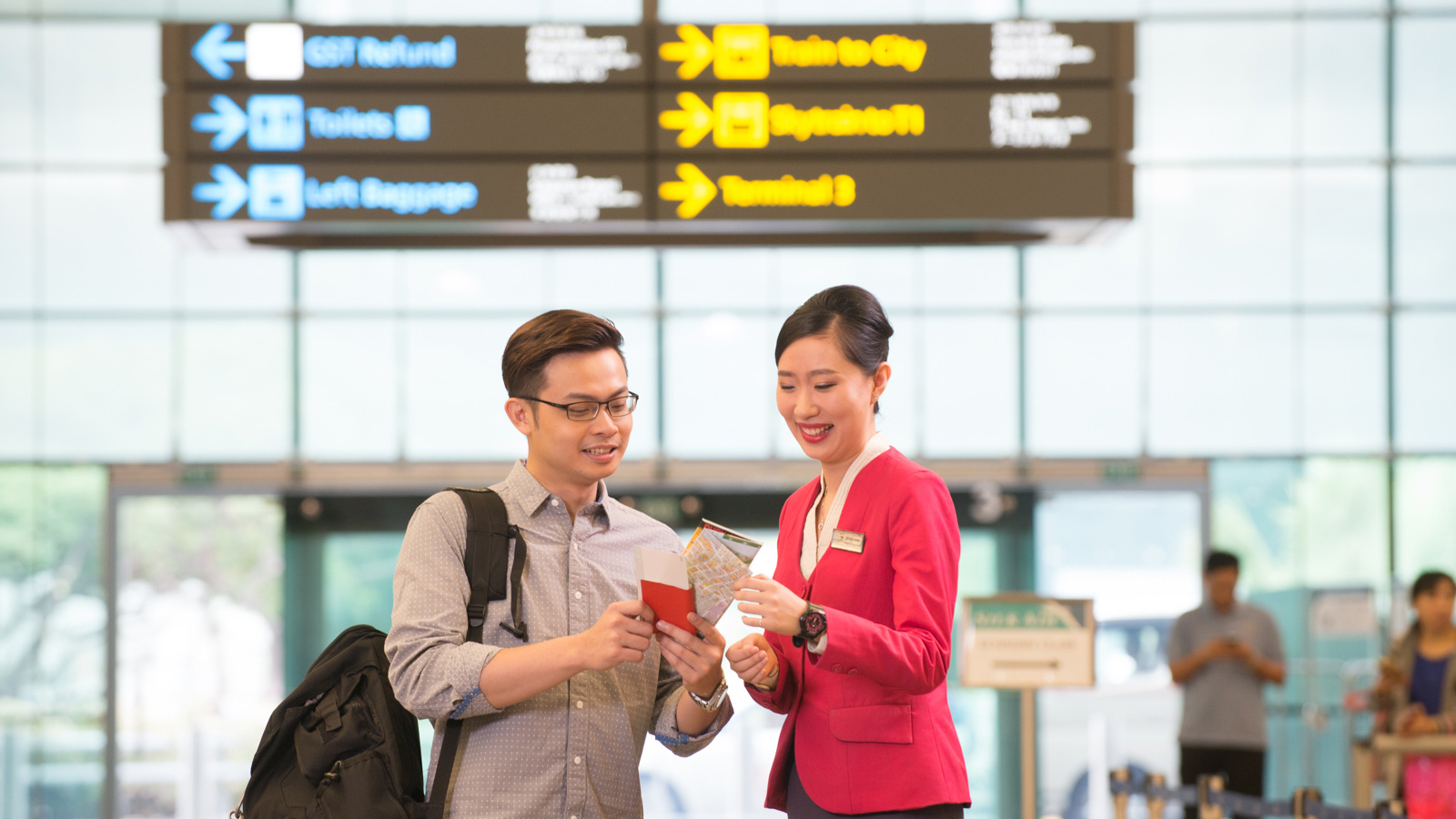 servicio de personal del Changi de Singapur