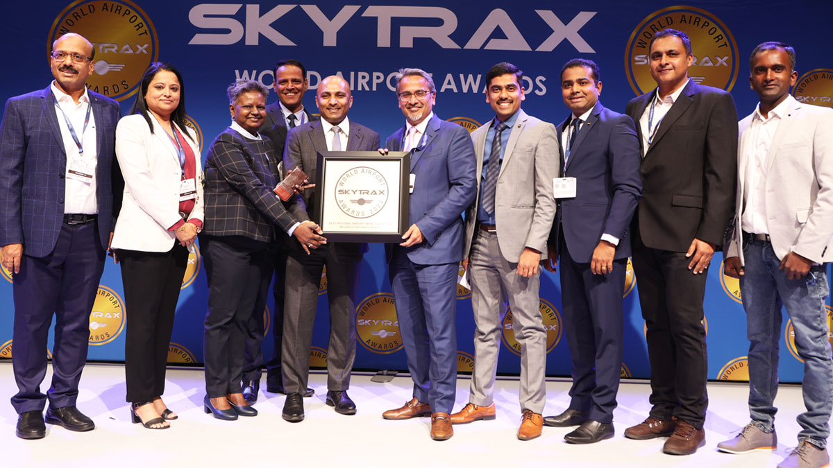 el aeropuerto de Bangalore recibe el premio al mejor aeropuerto regional de la India y el sur de Asia