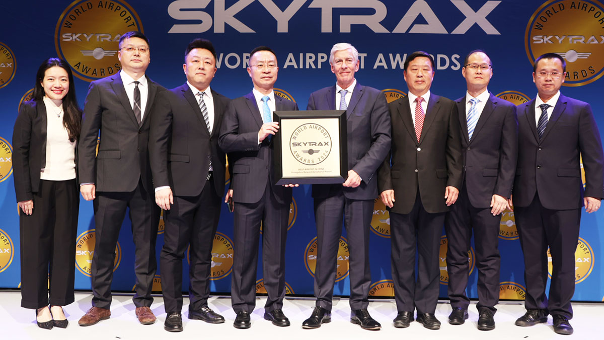 el Aeropuerto Internacional de Guangzhou Baiyun gana el premio al mejor aeropuerto de China