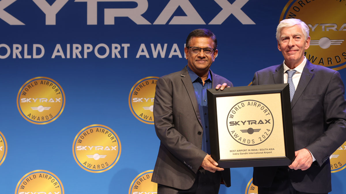 el aeropuerto de Delhi gana el premio al mejor aeropuerto de la India y el sur de Asia