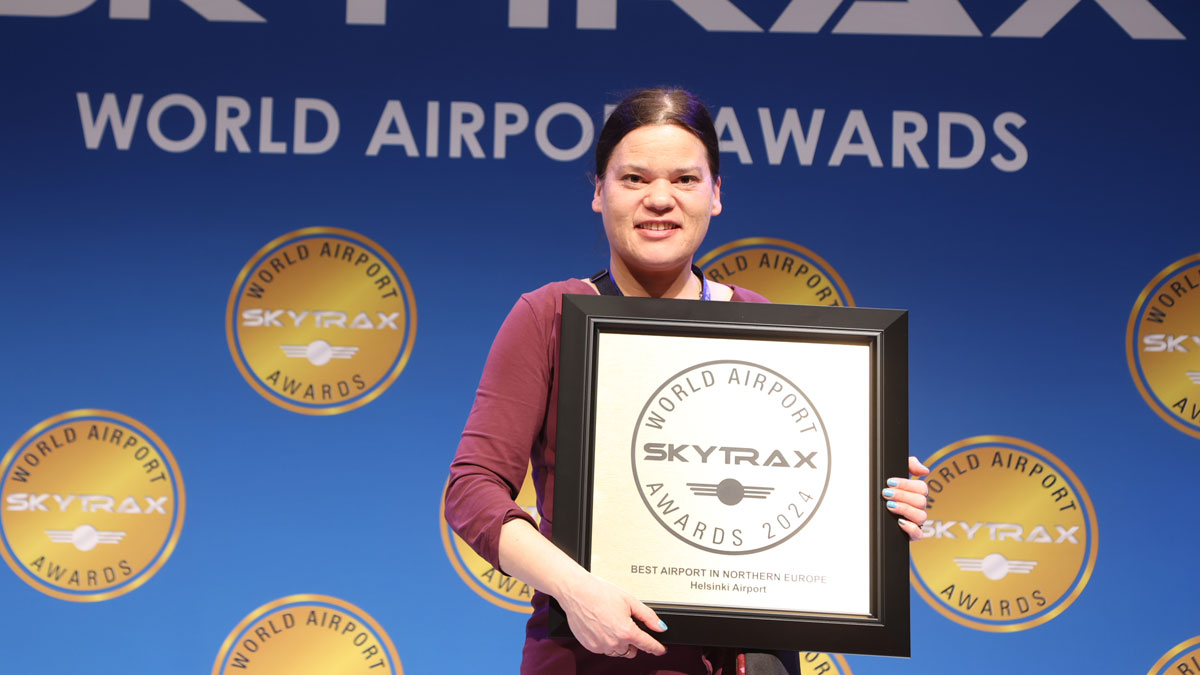 el aeropuerto de Helsinki recibe el premio al mejor aeropuerto del norte de Europa