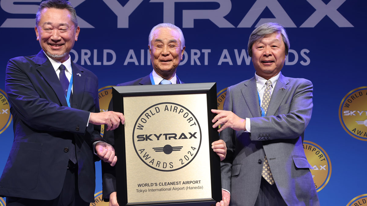 东京羽田机场荣获 2024 年全球最清洁机场奖