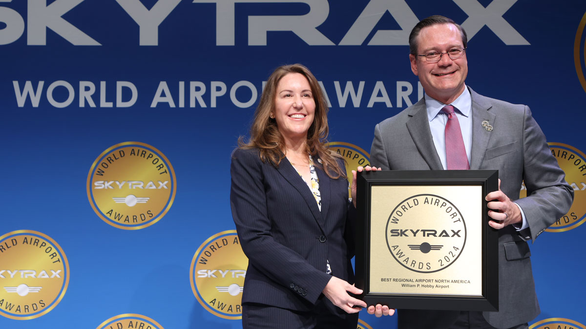 el Aeropuerto William P. Hobby galardonado como el mejor aeropuerto regional de Norteamérica