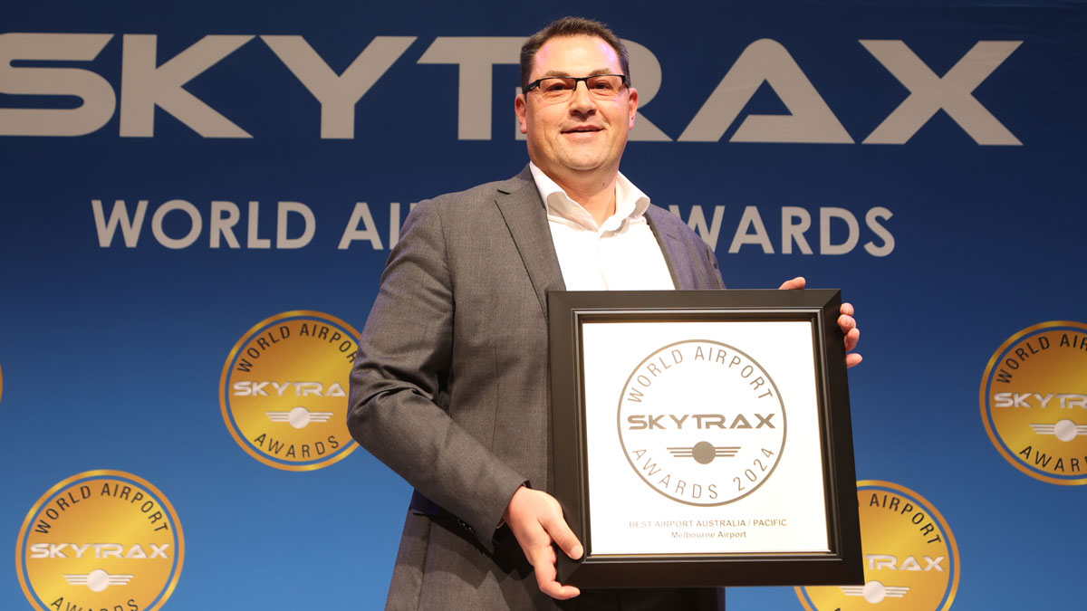 el aeropuerto de Melbourne gana el premio al mejor aeropuerto de Australia y el Pacífico