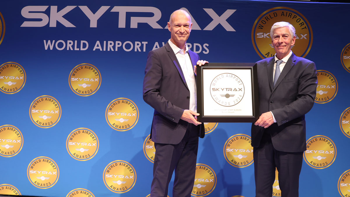 el aeropuerto de Múnich recibe el premio al mejor aeropuerto de Europa Central